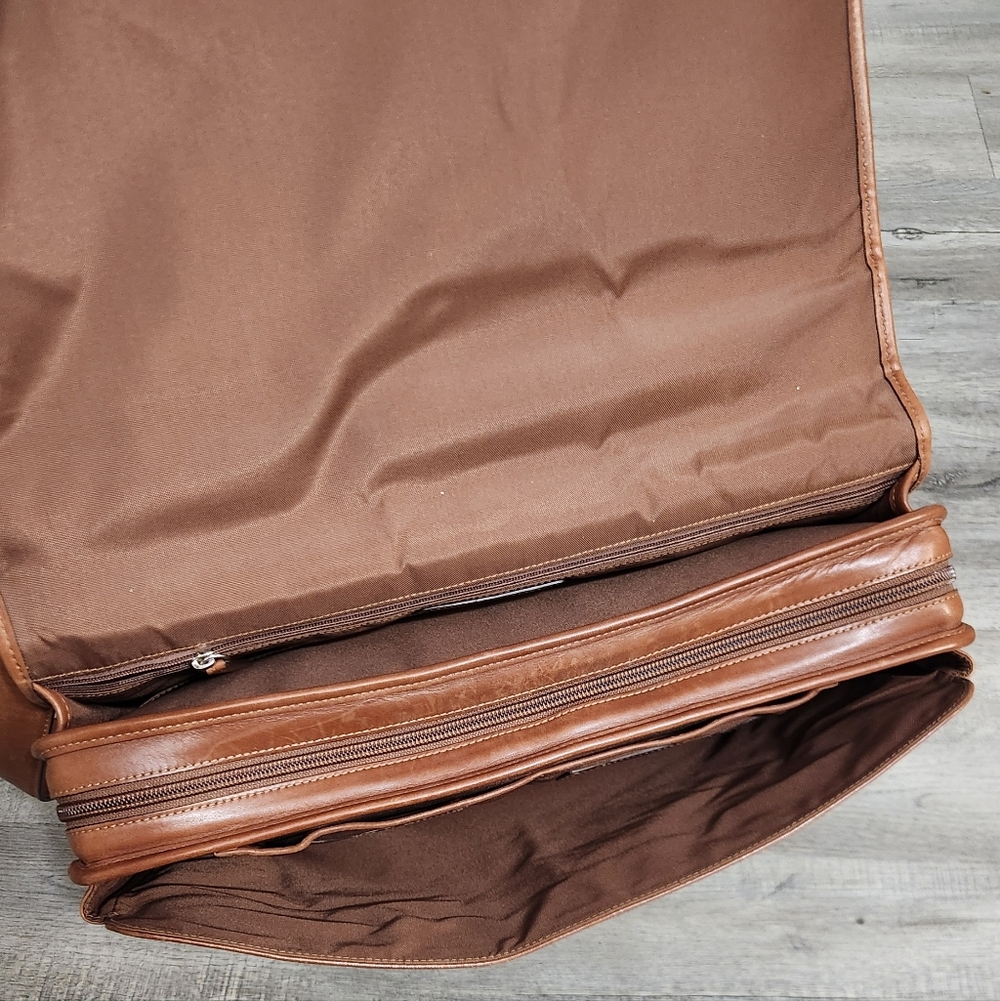 Vintage Coach Classic Brown Leather Briefcase/Carryon Bag - Picture 12 of 16